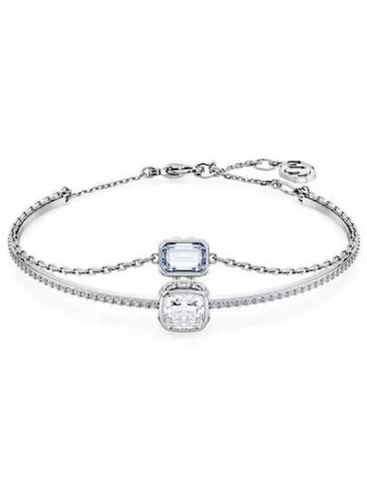 Chroma Stila Chain Bangle Bracelet Blue Silver - SWAROVSKI - BALAAN 2