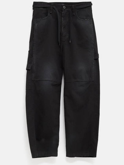 Cropped Cargo Straight Pants Black - BALENCIAGA - BALAAN 2