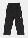 Flatt Nylon Loose Utility Straight Pants Black - CP COMPANY - BALAAN 4