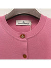 Bea Logo Wool Cardigan Pink - VIVIENNE WESTWOOD - BALAAN 5