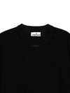 Men's Waffen Logo Patch Knit 761550D8 000 V0029 Black - STONE ISLAND - BALAAN 3