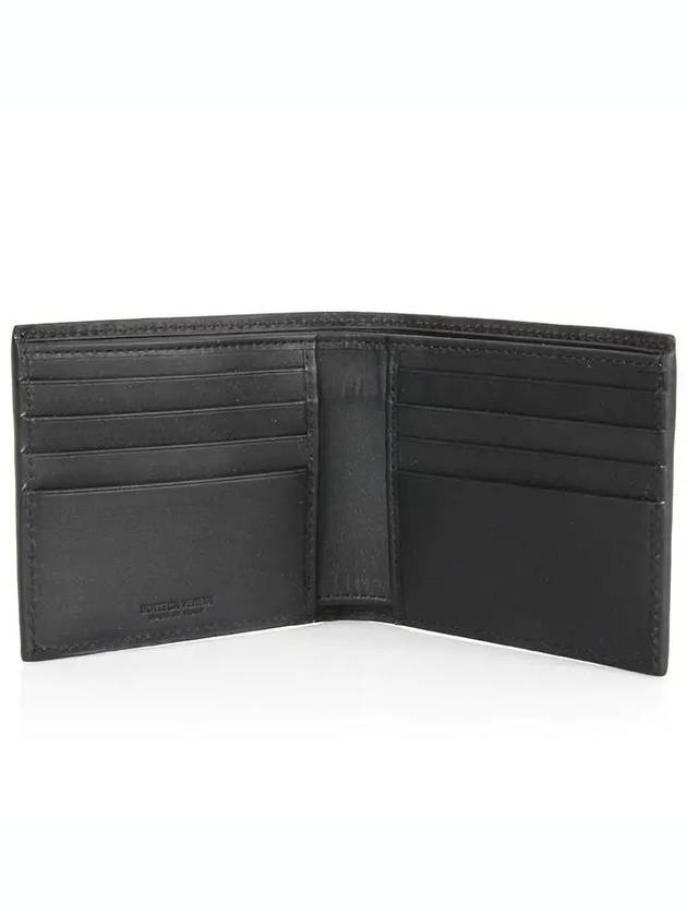 Intrecciato Weaving Half Wallet Black - BOTTEGA VENETA - BALAAN 4