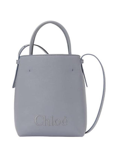 Sense Micro Tote Bag Storm Blue CHC23UP873I1041A - CHLOE - BALAAN 1