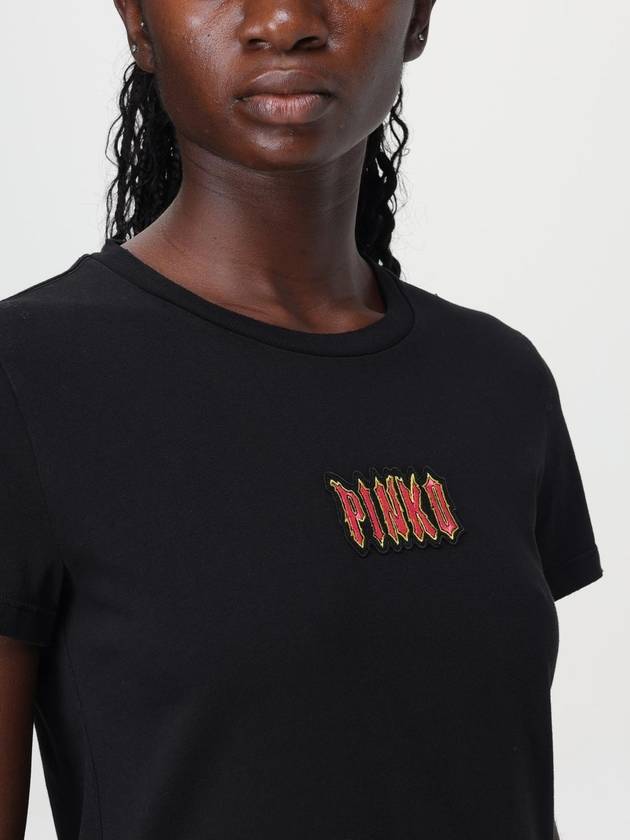 T-shirt Pinko in cotone con logo - PINKO - BALAAN 3