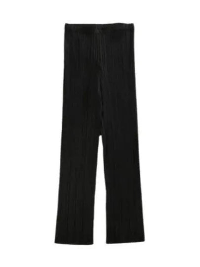 Pleats Basic Straight Pants Black - ISSEY MIYAKE - BALAAN 2