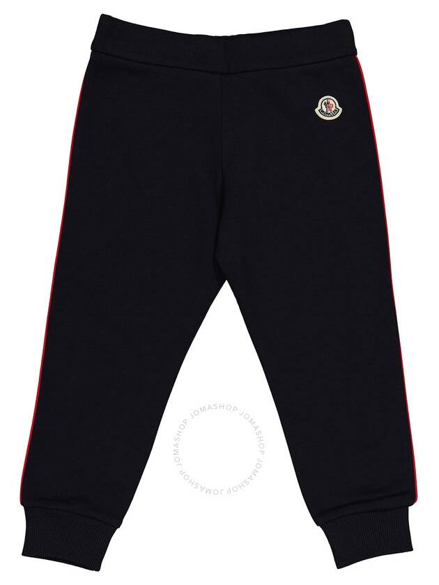 Moncler Boys Navy Cotton Contrasting-Pipe Trim Detail Jogger Trousers, Size 10Y - MONCLER - BALAAN 2