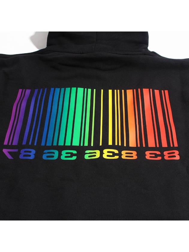 Rainbow Big Barcode Print Hoodie Black - VETEMENTS - BALAAN 5