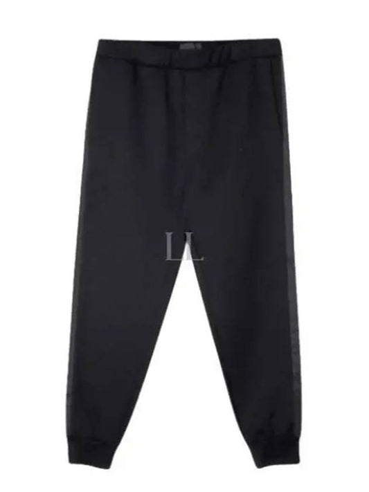 Triangle Logo Skinny Fit Track Pants Black - PRADA - BALAAN 2