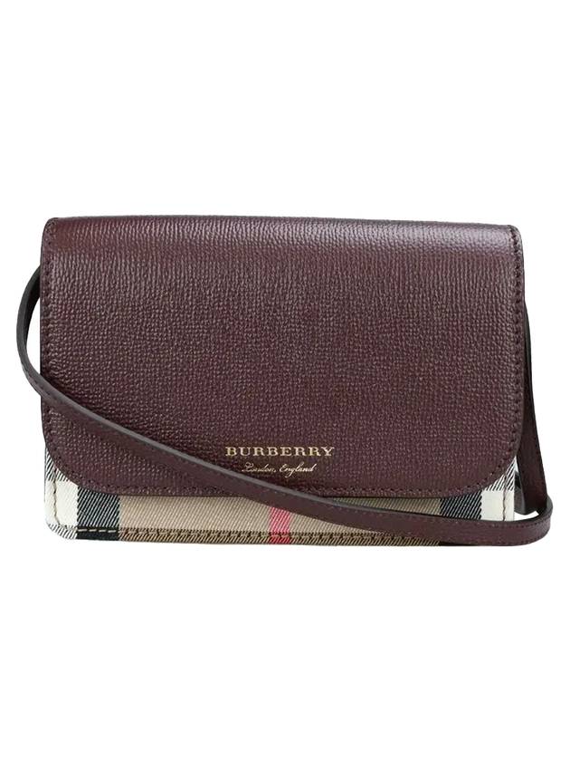 New Hampshire Shoulder Bag Burgundy - BURBERRY - BALAAN 1