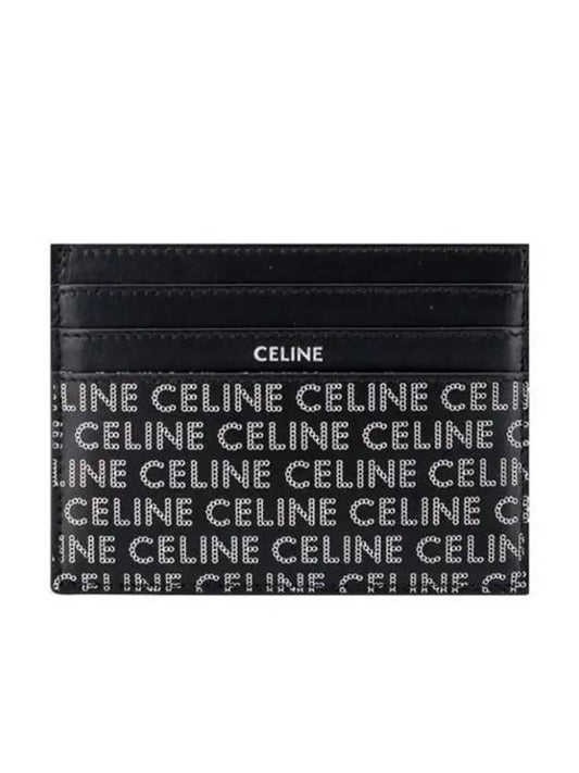 Lettering Logo Card Wallet Black - CELINE - BALAAN 2