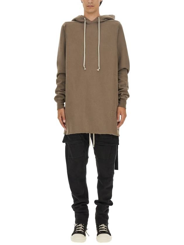 Cutout Drawstring Hoodie DU02C5294F - RICK OWENS - BALAAN 2