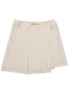 Wrap pleated skirt CREAM WOMAN - MALBON GOLF - BALAAN 2