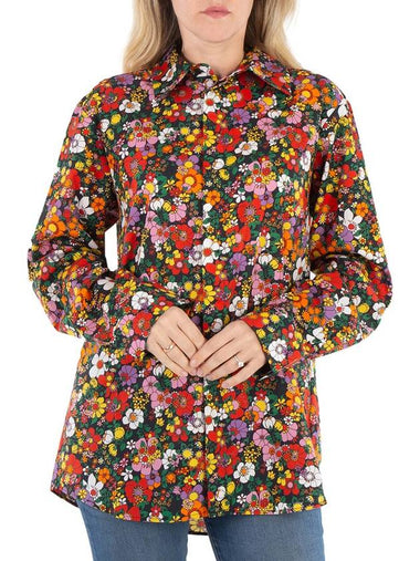 Christopher Kane Psych Floral Cotton Shirt, Size Small - CHRISTOPHER KANE - BALAAN 1