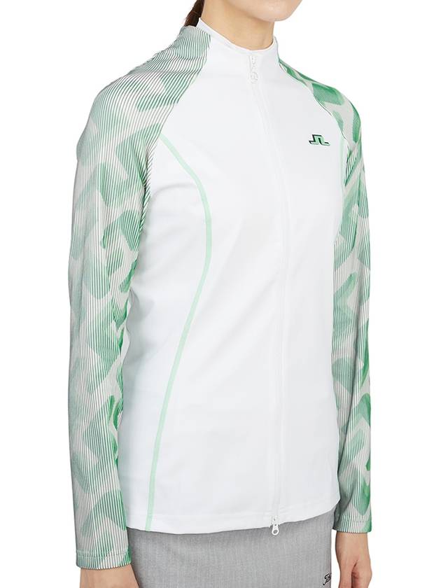 June 3D Sleeve Golf Zip up White GWJS06287 0000 - J.LINDEBERG - BALAAN 5