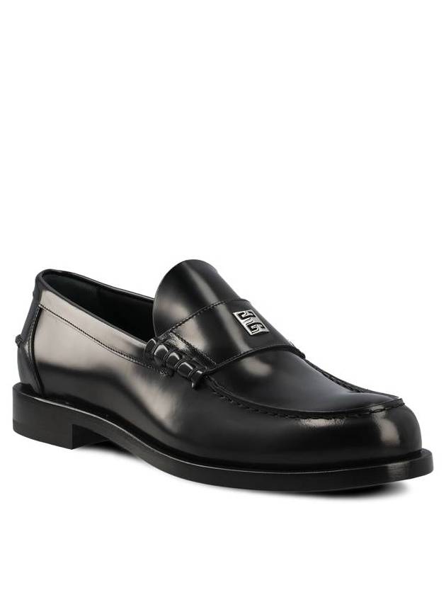 Mr G Mocassin Leather Loafers Black - GIVENCHY - BALAAN 3