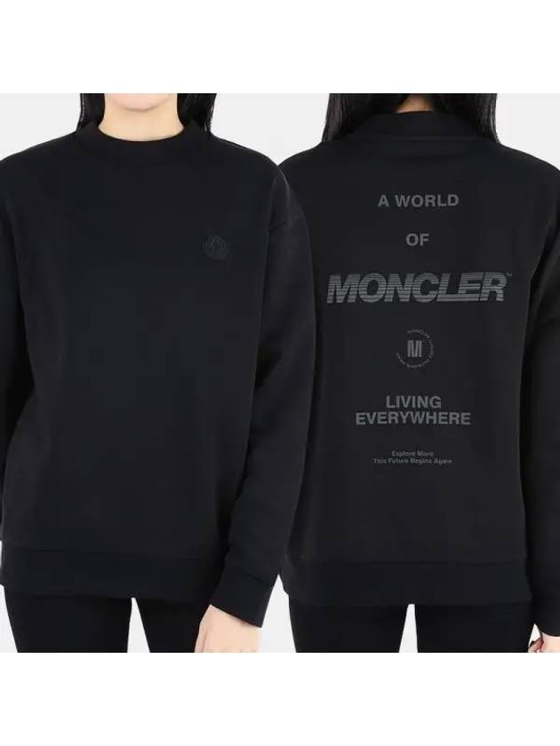 Women s Logo Patch Back Printing Sweatshirt 8G00031 809KR 999 271401 1064108 - MONCLER - BALAAN 1