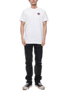 Heart Logo Short Sleeve T-Shirt White - MONCLER - BALAAN 4