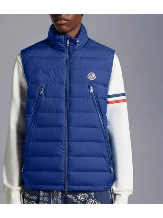 Albyt Padded Down Vest Blue - MONCLER - BALAAN 2