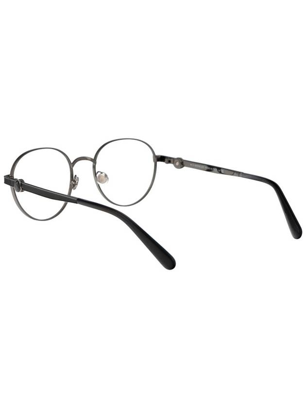 Round Metal Eyeglasses Silver - MONCLER - BALAAN 5