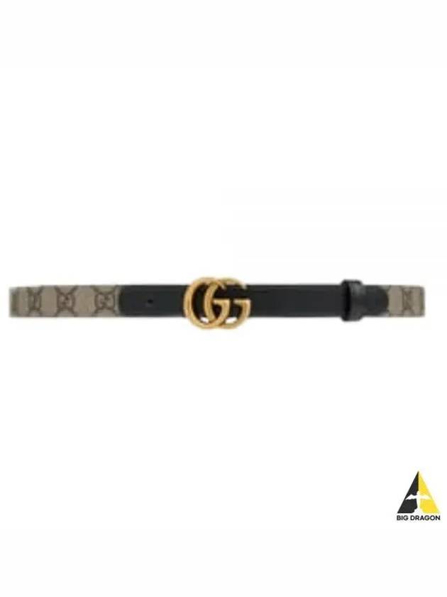 GG Marmont Thin Belt Beige - GUCCI - BALAAN 2