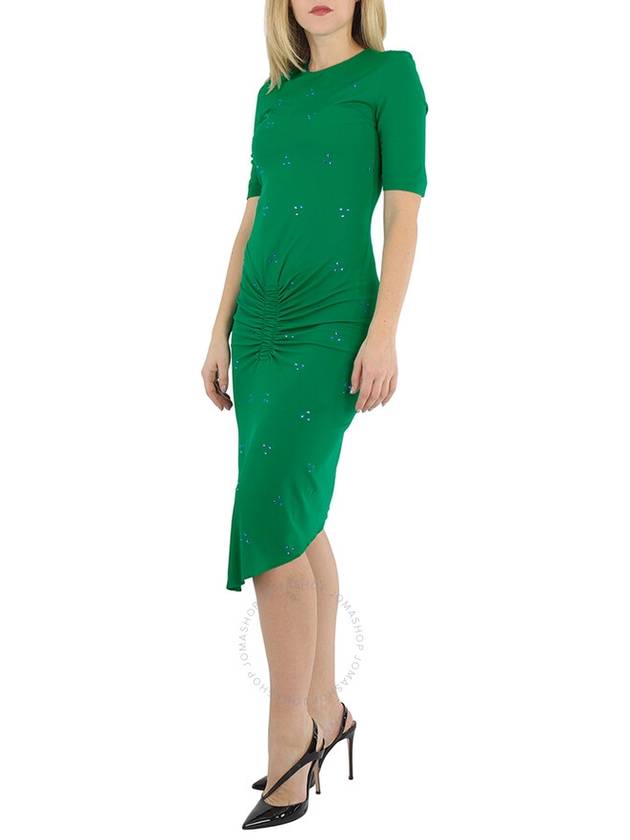 Atlein Ladies Gather Front Midi Dress In Green, Brand Size 38 (US Size 4) - ATLEIN - BALAAN 3