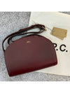 Demi Lune Half Moon Cross Bag Burgundy - A.P.C. - BALAAN.