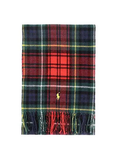 Pony Recycled Classic Plaid Muffler - POLO RALPH LAUREN - BALAAN 1