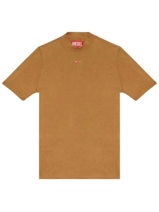 T Mokky Microdiv Logo Short Sleeve T-Shirt Camel - DIESEL - BALAAN 2