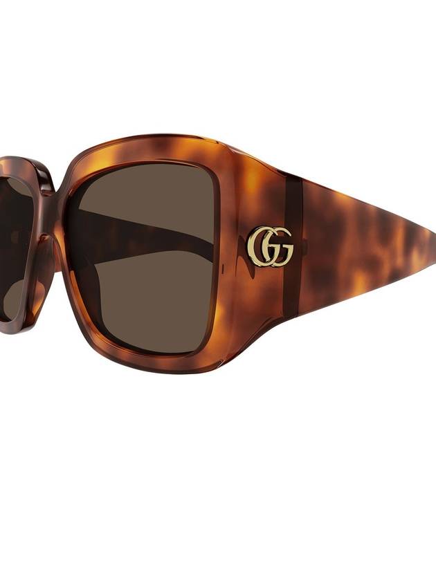 tortoiseshell effect oversized frame sunglasses GG1402S - GUCCI - BALAAN 4