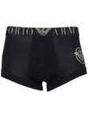 Men's Logo Boxer Trunk Briefs Black - EMPORIO ARMANI - 1