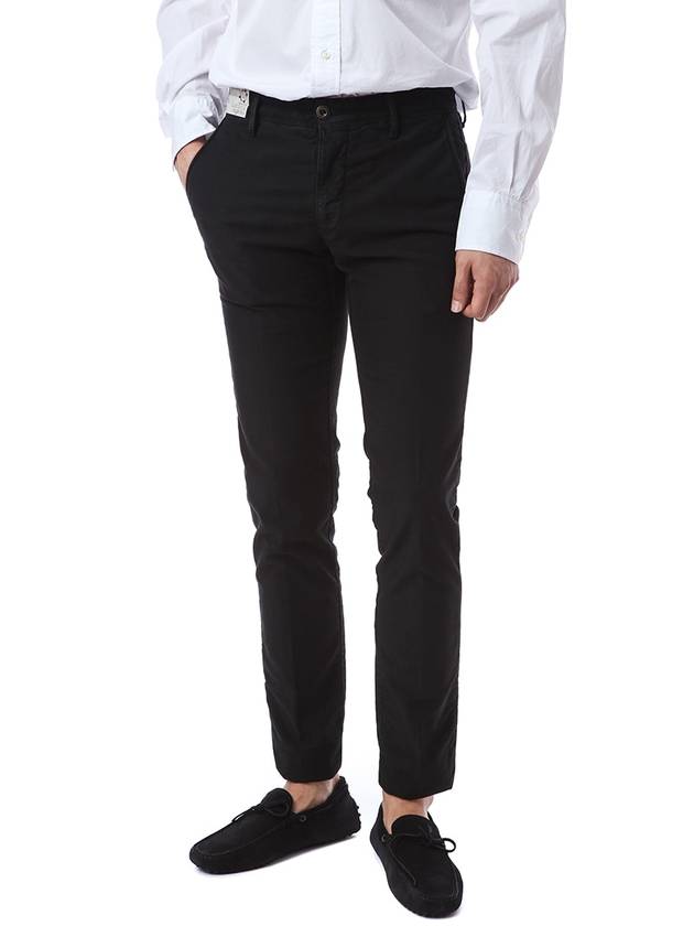 Men's Red Line Tricocino Slacks Black - INCOTEX - BALAAN 1