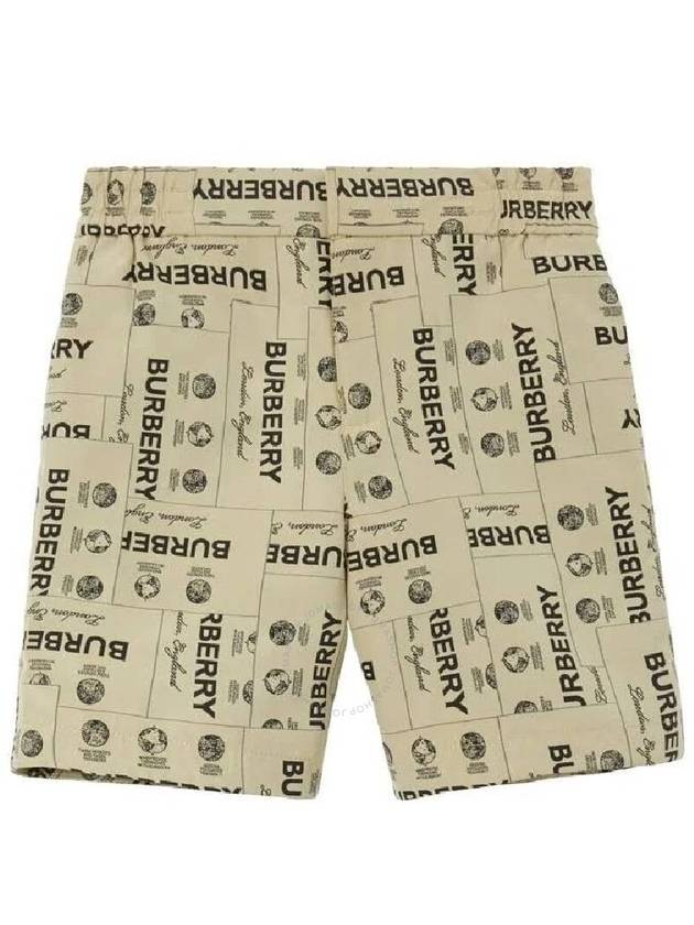 Burberry Boys Archive Beige Roman Jacquard Shorts Size 6Y - BURBERRY - BALAAN 1