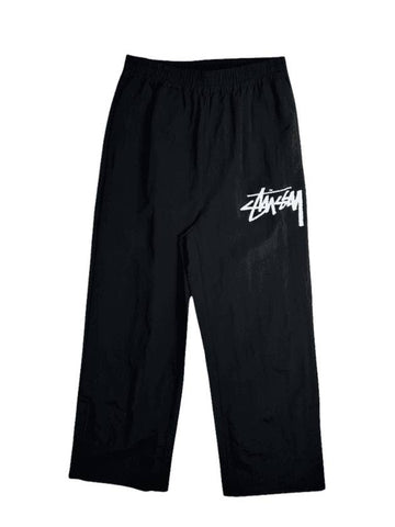 Nylon Graffiti Track Pants Black - STUSSY - BALAAN 1