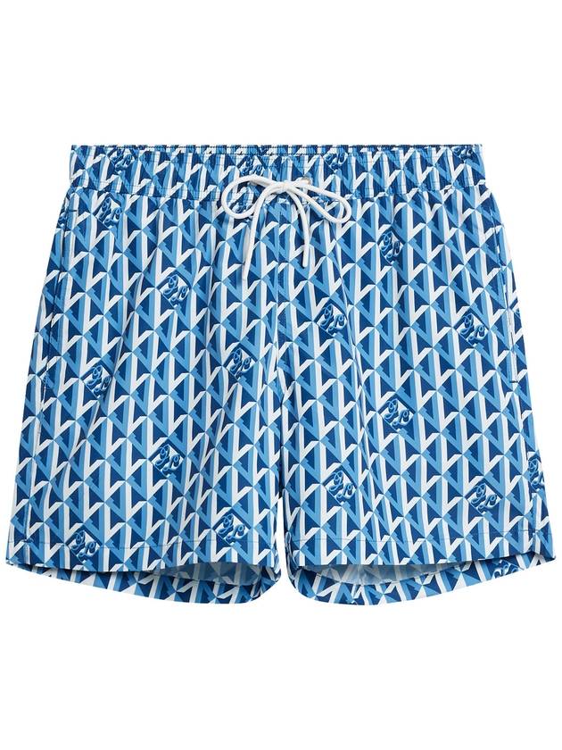 Banks Island Geo Swim Trunk Shorts Blue - J.LINDEBERG - BALAAN 2