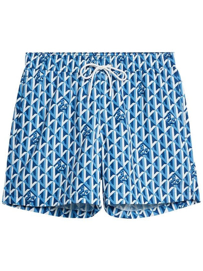 Banks Island Geo Swim Trunk Shorts Blue - J.LINDEBERG - BALAAN 2