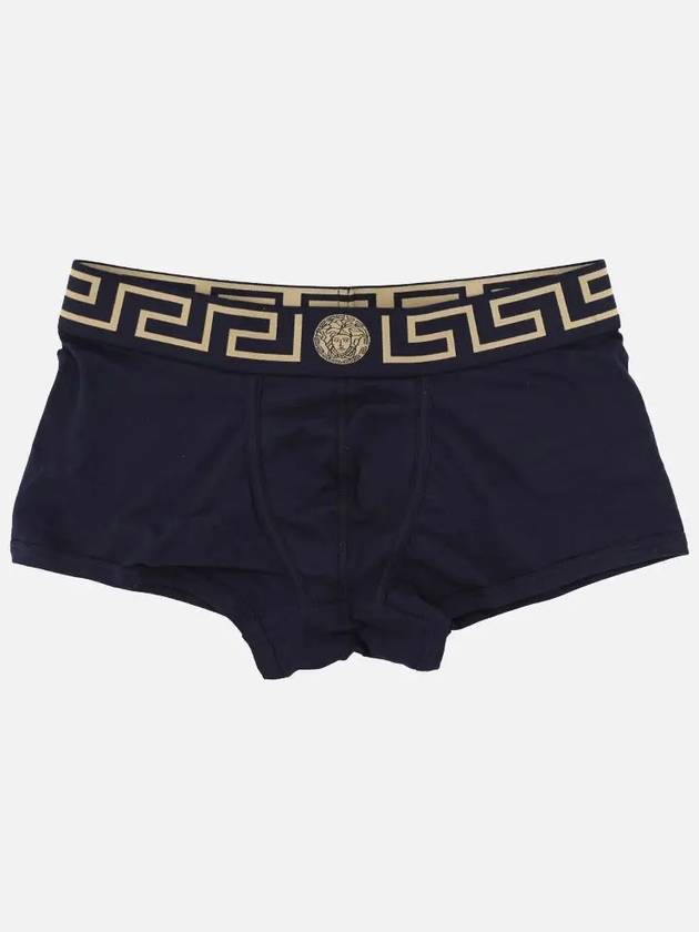 Greca Border Trunk Briefs Navy - VERSACE - BALAAN 4