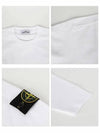 Wappen Patch Cotton Sweatshirt White - STONE ISLAND - BALAAN 5