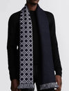 patterned frayed edge scarf - DIOR - BALAAN 3