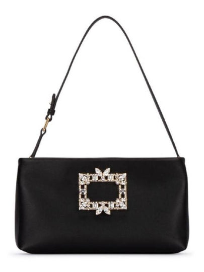 mini satin shoulder bag black - ROGER VIVIER - BALAAN 2