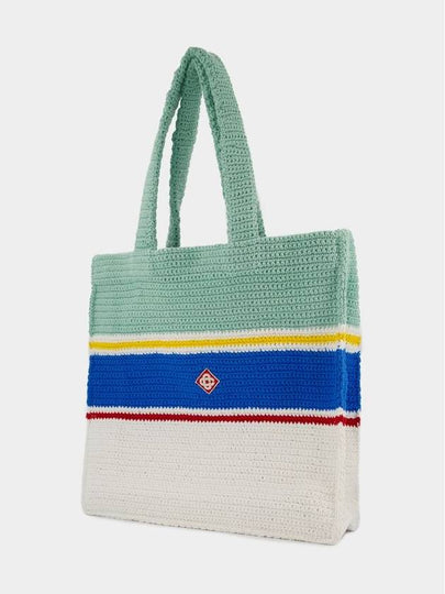 Crochet Shopper Bag - Casablanca - Cotton - Multicolor - CASABLANCA - BALAAN 2