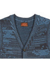 Mosaic Urban Knit Vest Cardigan Blue - IOEDLE - BALAAN 4