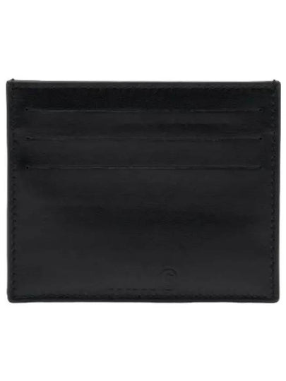 Stitched Leather Card Wallet Black - MAISON MARGIELA - BALAAN 2