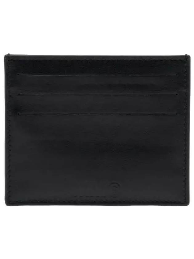 Stitched Leather Card Wallet Black - MAISON MARGIELA - BALAAN 2