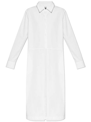 JIL SANDER Shirt Dress, Women's, White - JIL SANDER - BALAAN 1