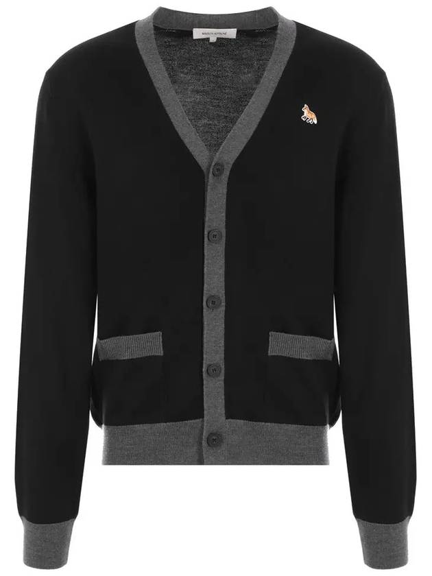 Baby Fox Patch Regular Cardigan Black - MAISON KITSUNE - BALAAN 3