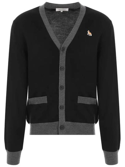 Baby Fox Patch Regular Cardigan Black - MAISON KITSUNE - BALAAN 2