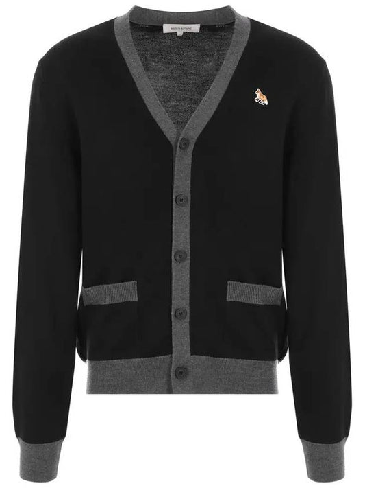 Baby Fox Patch Regular Cardigan Black - MAISON KITSUNE - BALAAN 2