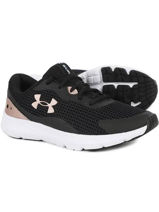 W UA Surge 3 Low Top Sneakers Black - UNDER ARMOUR - BALAAN 3