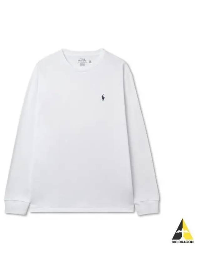 Classic fit jersey long sleeve t shirt white - POLO RALPH LAUREN - BALAAN 1