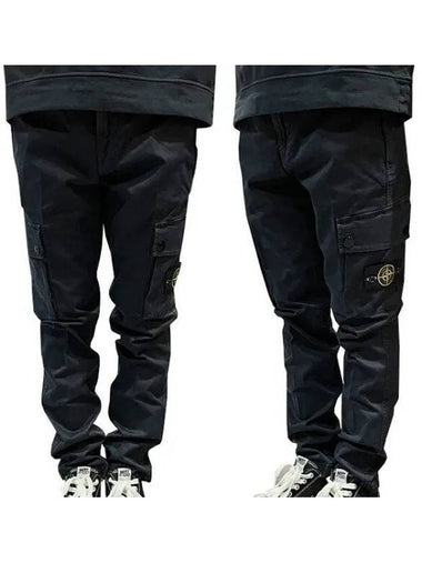 Wappen Patch Stretch Cotton Cargo Pants 1126875 - STONE ISLAND - BALAAN 1